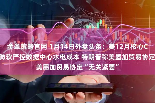 金夆策略官网 1月14日外盘头条：美12月核心CPI低于预期 微软严控数据中心水电成本 特朗普称美墨加贸易协定“无关紧要”